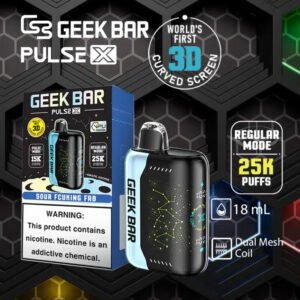 GEEK BAR Puls X 星空系列25000抽 3D 弧面工藝美學絲滑入喉不刺辣50mg 強效尼古丁鹽極致握感不沾指紋 台灣現貨