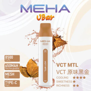 MEHA VBar 魅嗨小白條 8500 3% 醇熟尼古丁鹽 順滑入喉解癮更到位 小白條輕盈手感 綻放純粹果香 650mAh長效續航始終如一 台灣現貨
