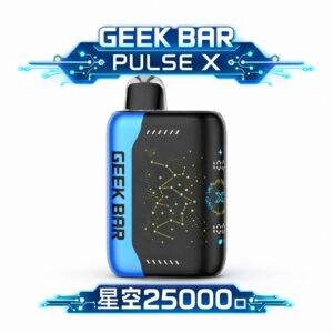 GEEK BAR Puls X 星空系列25000抽 3D 弧面工藝美學絲滑入喉不刺辣50mg 強效尼古丁鹽極致握感不沾指紋 台灣現貨